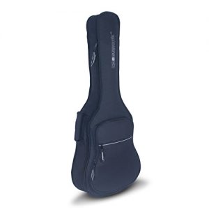 Crossrock CRSG106DBK Acoustic Dreadnought Guitar Bag with 10mm Padded Backpack Straps in Black