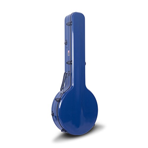 Crossrock Fiberglass Case, Fit for 5-String Resonator Banjo