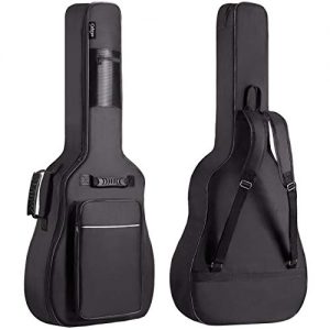 Acoustic Guitar Gig Bag 0.5in Extra Thick Sponge Overly Padded Waterproof Guitar Case