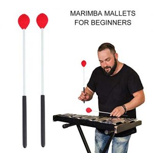 Wool Head Keyboard Marimba Mallets with Rubber Fiberglass Handles - Image 9
