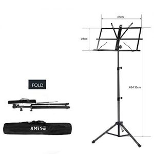 lotmusic Music Sheet Stand Foldable Holder Tripod Base Metal - Image 7
