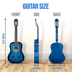 Classical Acoustic Guitar - 3/4 Junior Size 6 String Linden Wood Guitar - Image 8