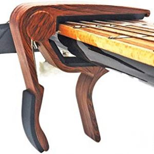 WINGO Classical Flat Guitar Capo for Nylon String Guitars-Rosewood Finish - Image 7