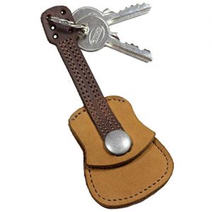 Hide & Drink Leather Guitar Pick Holder Keychain – Handmade Full Grain Leather with 101-Year Warranty - Image 4