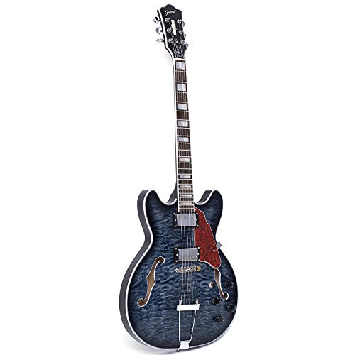 GROTE Jazz Electric Guitar Water Ripple Semi-Hollow