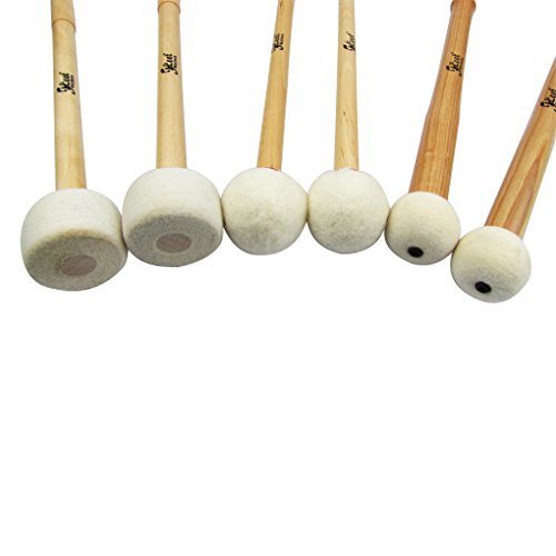 IKN Timpani Mallets Timpani Sticks, 3 Pairs