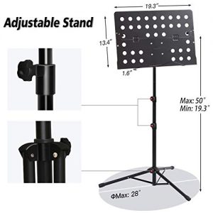 T-SIGN Dual-Use Sheet Music Stand, Tabletop Music Book Stand - Image 7