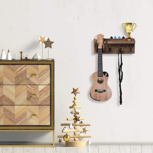 Wood Guitar Rack Wall Mounted, Hanging Bracket Guitar Hanger