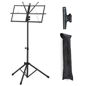 Moukey Sheet Music Stand – Adjustable Folding Metal Stand with Clip & Carry Bag 🎼🎻 - Image 4