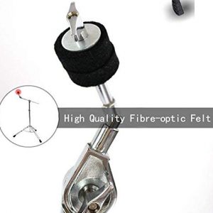 Hi Hat Cup Felt Cymbal Sleeves with Base Wing Nuts Cymbal Washer and Drum Keys for Drum Set - Image 4