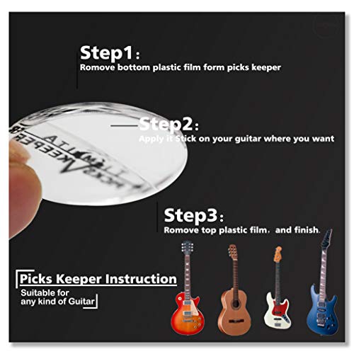 TiMitA Guitar Pick Holder, Fits Any Shape Guitar Picks