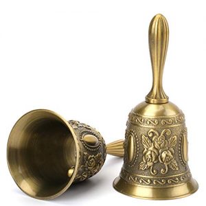 Suwimut 2 Pack Hand Bell, Multi-Purpose Brass Service Call Bell - Image 4