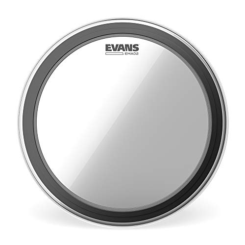 Evans EMAD2 Externally Mounted Adjustable Clear Bass Drum Head