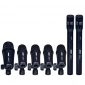 Supercardioid Dynamic Instrument Microphone - Pro 7-Piece Wired Dynamic Drum Mic Kit - Kick Bass