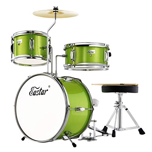 3-Piece Kids/Junior Drum Set with Throne