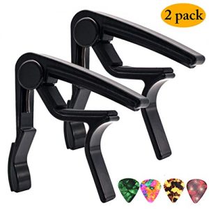 Capo Guitar Capo 2 Pack Capo Black kapo Clamp Acoustic Electric Guitar Capo Bass Ukulele Capo