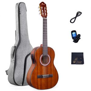 Acoustic Guitar for Beginners Students Kids Build-in Pickup Kit Set