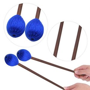 Medium Blue Hard Yarn Marimba Mallets - Image 5
