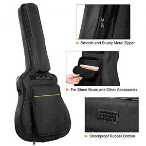 CAHAYA 40 41 Inch Acoustic Guitar Bag 0.3 Inch - Image 3
