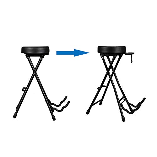 temi Glarry Foldable Guitar Stand Playing Stool Stand Footstool