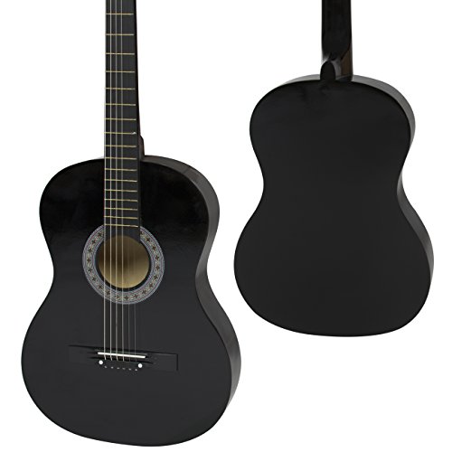 38in Beginner Acoustic Guitar Starter Kit w/Case, Strap, Tuner, Pick, Strings