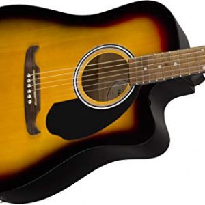Fender FA-125CE Dreadnought Cutaway Acoustic-Electric Guitar - Image 8