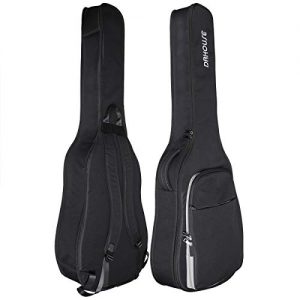 DRHOUSE Acoustic Guitar Soft Case 40 41 42 Inch 10mm Padded Lightweight Classical Folk Gig Bag Black