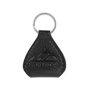 EastRock Portable Soft Leather Guitar Pick Holder-Guitar Pickholder with Keychain for Guitar Ukulele (Black)