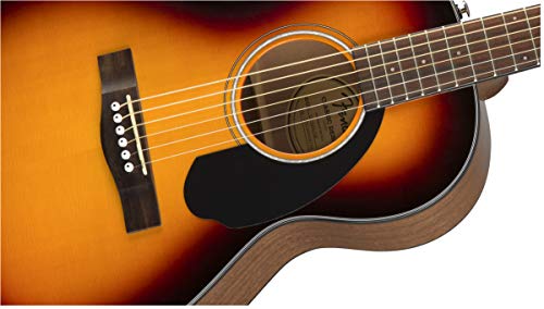 Solid Top Parlor Size Acoustic Guitar Bundle with Gig Bag