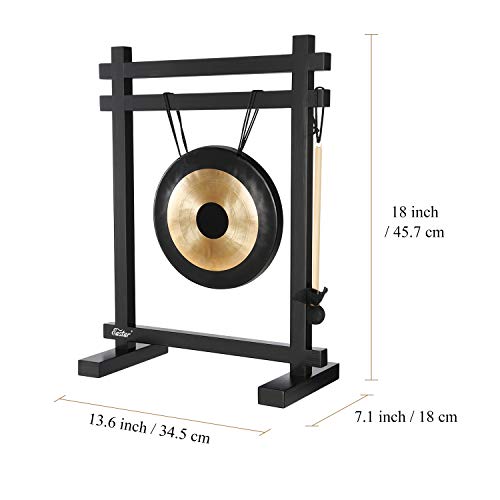Bring Harmony to Your Space with Eastar Gong Desk Chime – Large Brass Meditation Gong