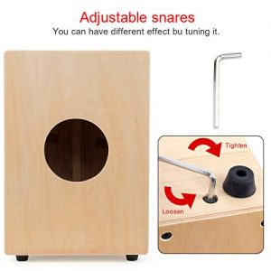 Cajon Percussion Box with Internal Adjustable Snares Birch Wood - Image 7