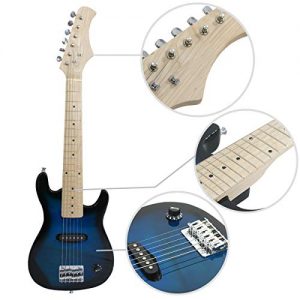 30" Kids Electric Guitar Set with 5W Amplifier - Blue - Image 2