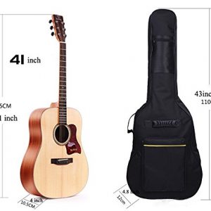 Faswin 41 Inch Guitar Bag Dual Adjustable Shoulder Strap Acoustic Guitar - Image 4