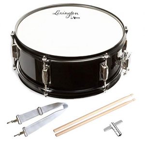 Snare Drum Set Student Steel Shell 14 X 5.5 Inches with 10 Lugs, Includes Drum Key