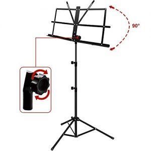EastRock Folding Dual Use Music Stand for Sheet Music - Image 7