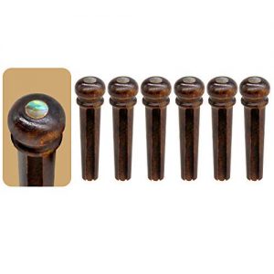 Blisstime 6 String Acoustic Guitar Bone Bridge Saddle and Nut - Image 5