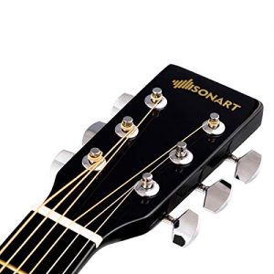 Sonart 41'' Full Size Beginner Acoustic Guitar 🎸 Professional Mirror Finish with Case & Accessories - Image 6