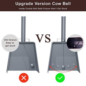 10 Inch Steel Cheering Bell for Sporting Events, Football Games, and Celebrations - Extra Small Cowbell Included - Topsome Copper Cow Bell Set - Image 3