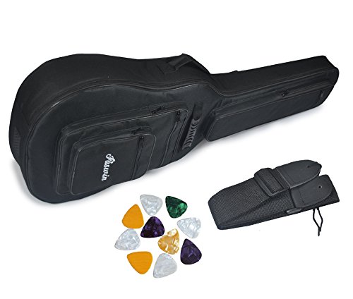Faswin 41 Inch Acoustic Guitar Padded Gig Bag with 6 Pockets