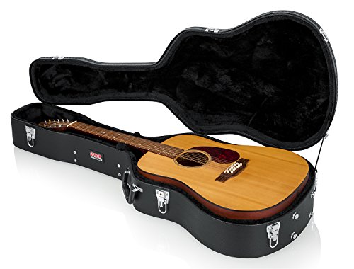Gator Cases Hard-Shell Wood Case for 6 or 12 String Acoustic