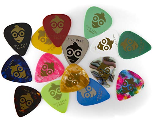 Pick Geek Guitar Pick Capo Bundle Set | 33 x Premium Assorted Guitar Picks