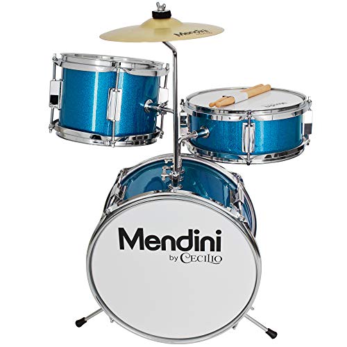 Mendini by Cecilio 13-Inch Kids Drum Set – Perfect Starter Kit for Young Drummers