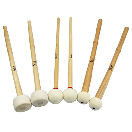 IKN Timpani Mallets Timpani Sticks, 3 Pairs