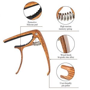 Guitar Capo, Premium Zinc Alloy Capo for Acoustic - Image 5
