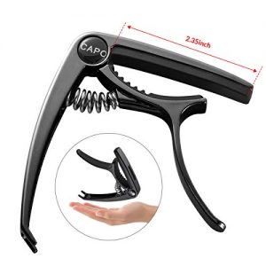 Professional Zinc Metal Guitar Capo with Pick Slot - Elevate Your Playing Experience with Easy Fret Changes and Bonus Guitar Picks - Image 2