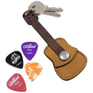 Hide & Drink Leather Guitar Pick Holder Keychain – Handmade Full Grain Leather with 101-Year Warranty - Image 5