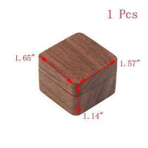 Geesatis Guitar Pick Box Storage Wooden Guitar Picks Case - Image 2