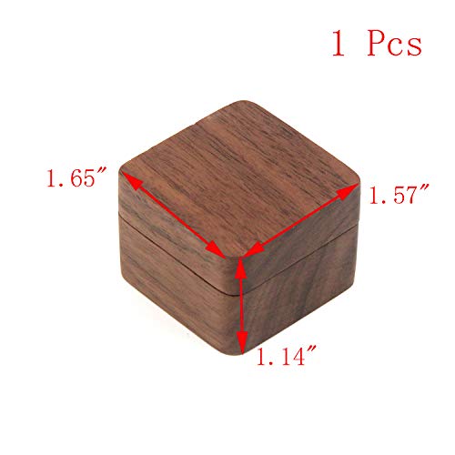 Geesatis Guitar Pick Box Storage Wooden Guitar Picks Case
