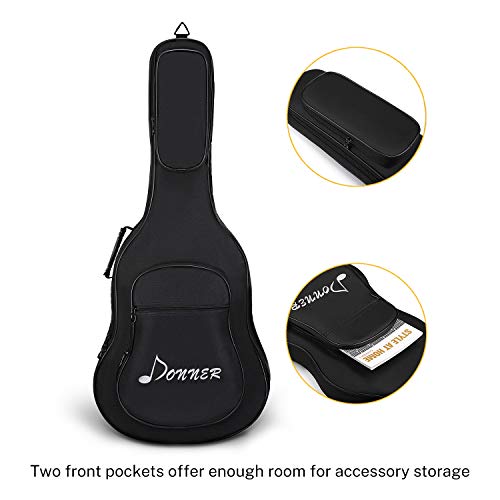 Donner 41 Inch Acoustic Guitar Gig Bag 0.5in Padding Sponge