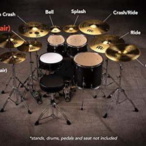 Cymbal Pair – HCS Traditional Finish Brass for Drum Set - Image 5